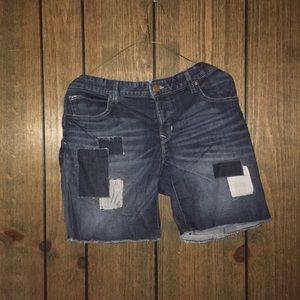 Patchwork Jean Shorts